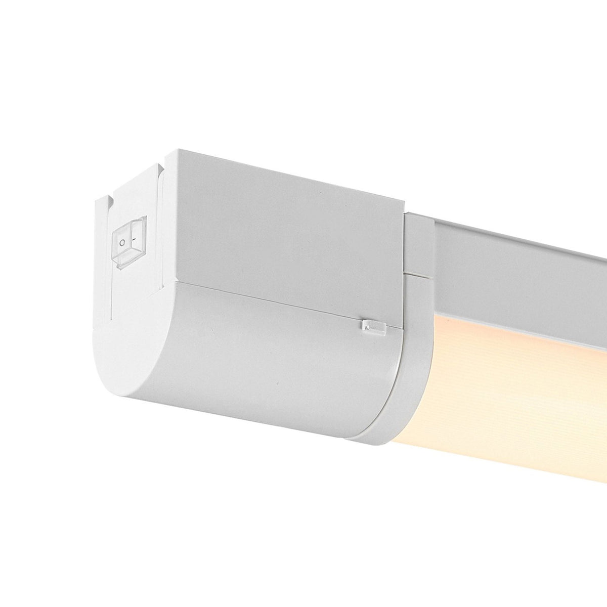 Malaika 49 IP44 LED Bathroom Wall Light In White with Opal Diffuser