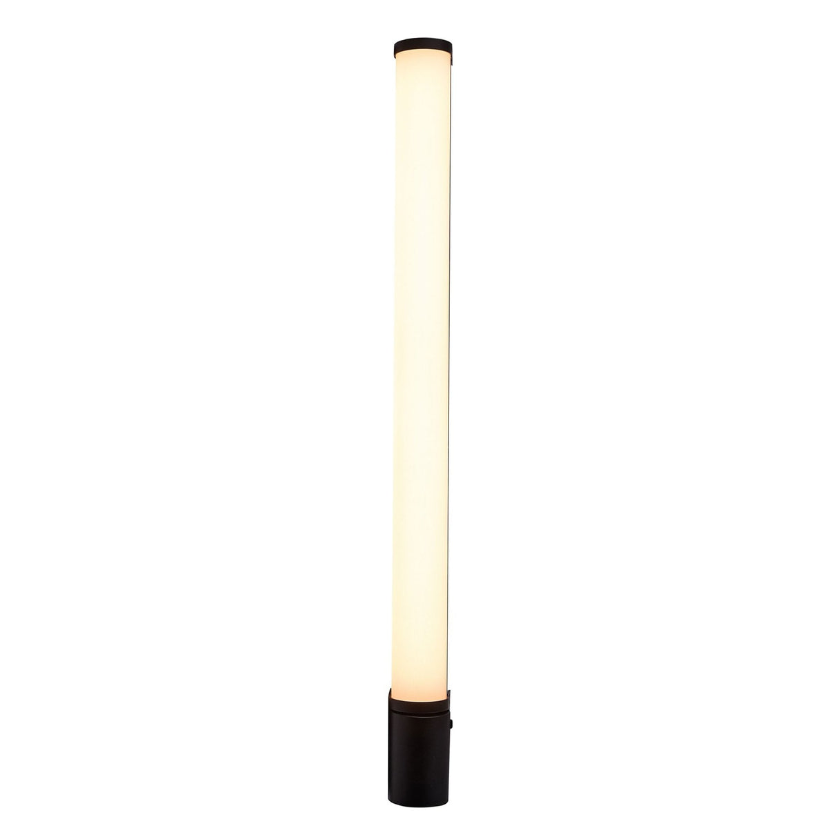 Malaika 68 IP44 LED Bathroom Wall Light In Black with Opal Diffuser