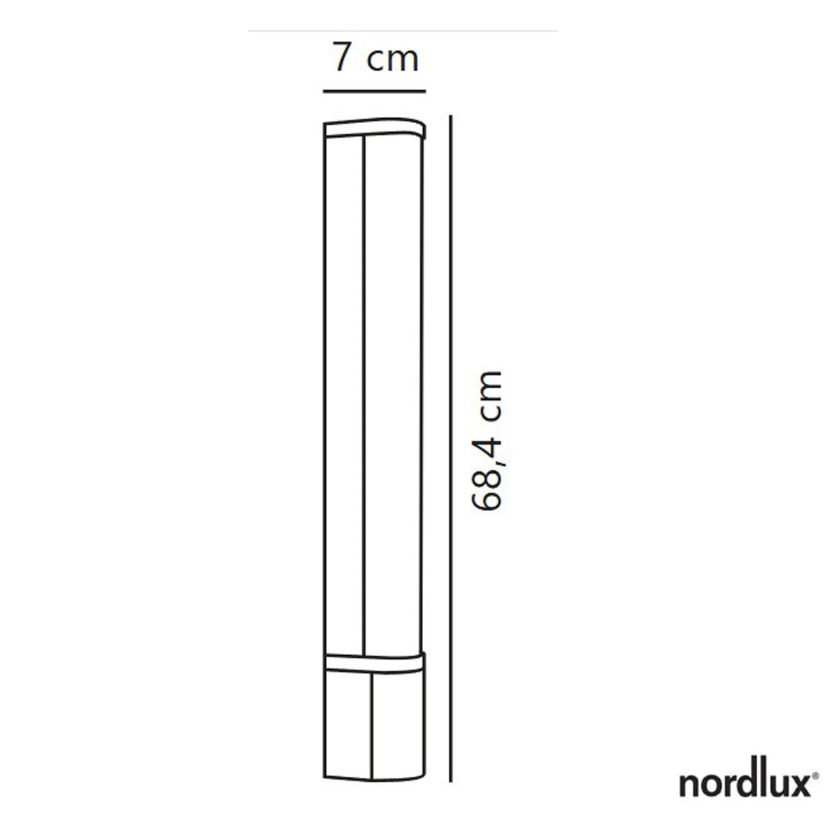 Malaika 68 IP44 LED Bathroom Wall Light In White with Opal Diffuser