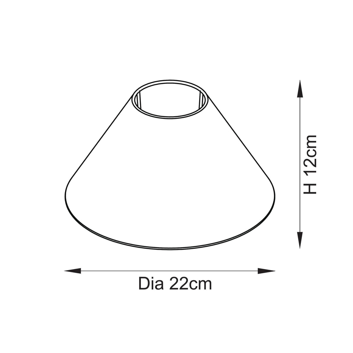 Avalon 22cm Tapered Natural Linen Shade