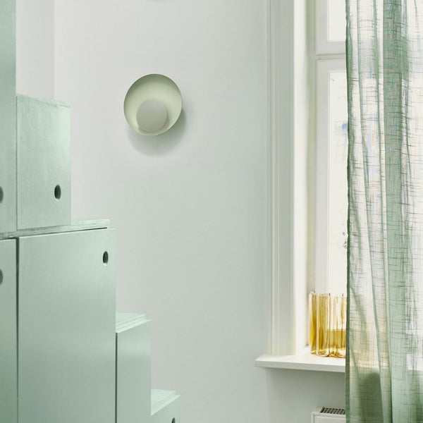 Marsi Plugged LED Wall Light In Dusty Green