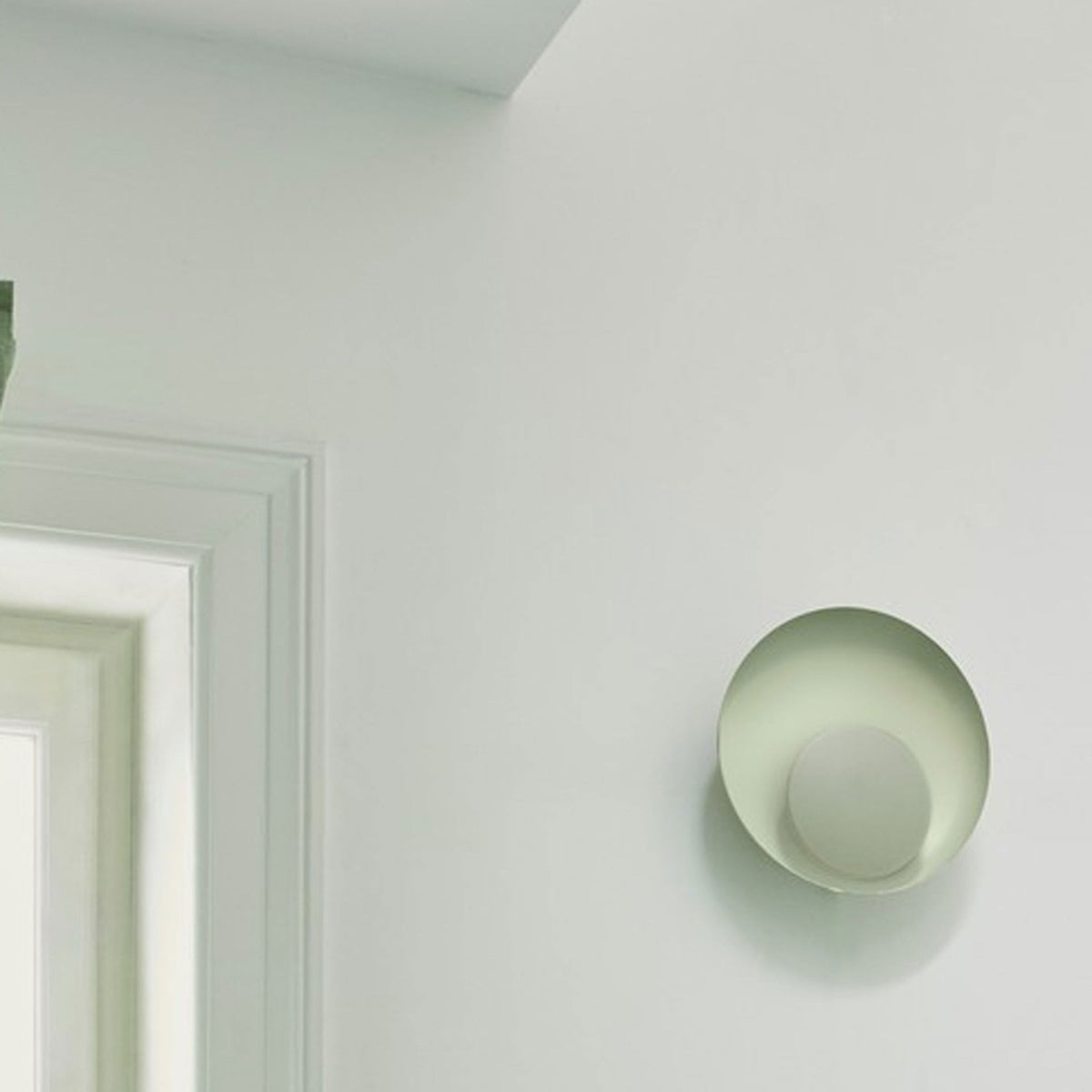 Marsi Plugged LED Wall Light In Dusty Green