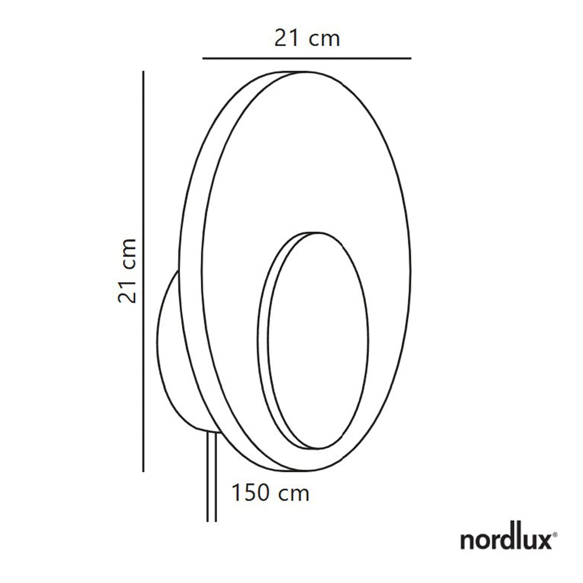 Marsi Plugged LED Wall Light In Beige