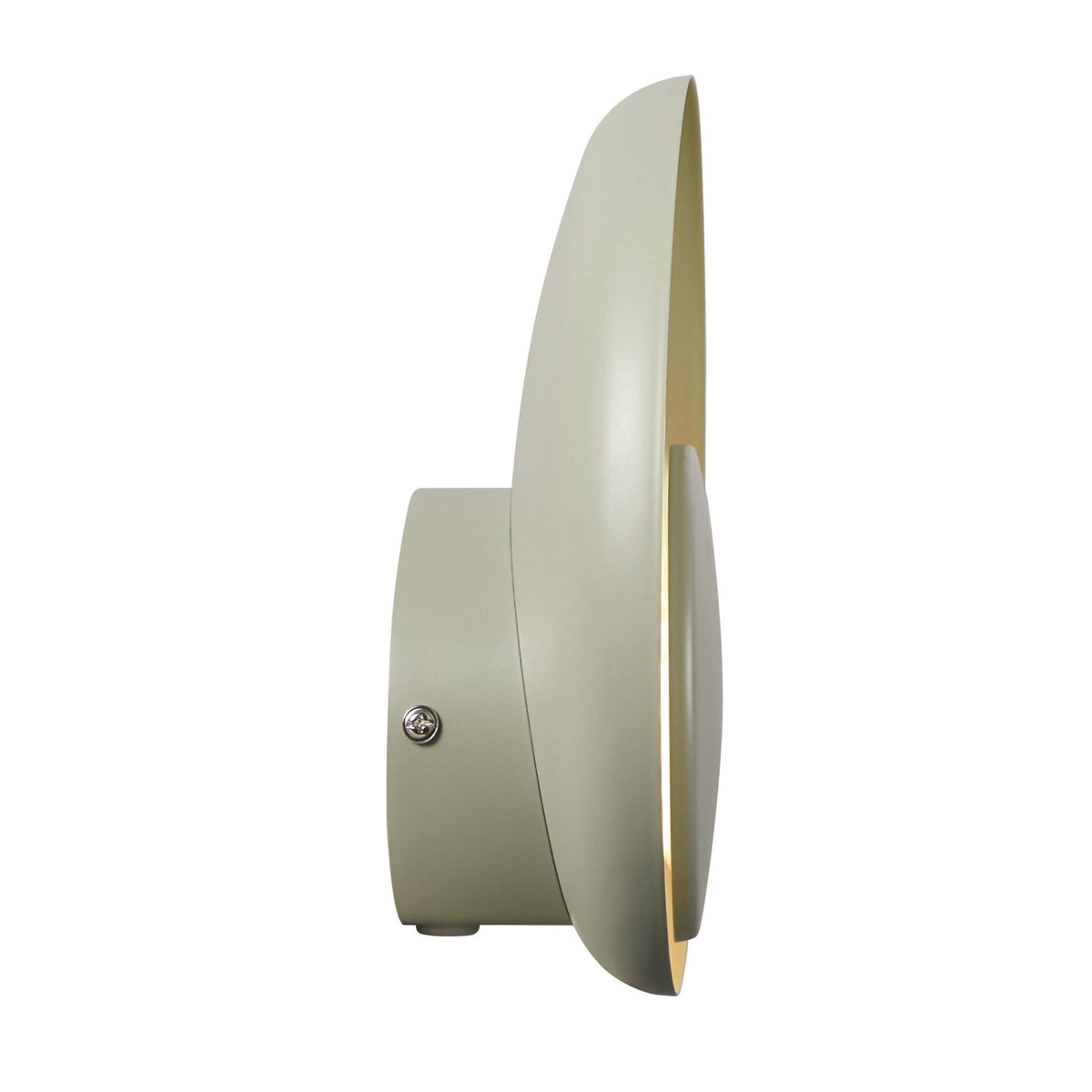 Marsi Plugged LED Wall Light In Dusty Green