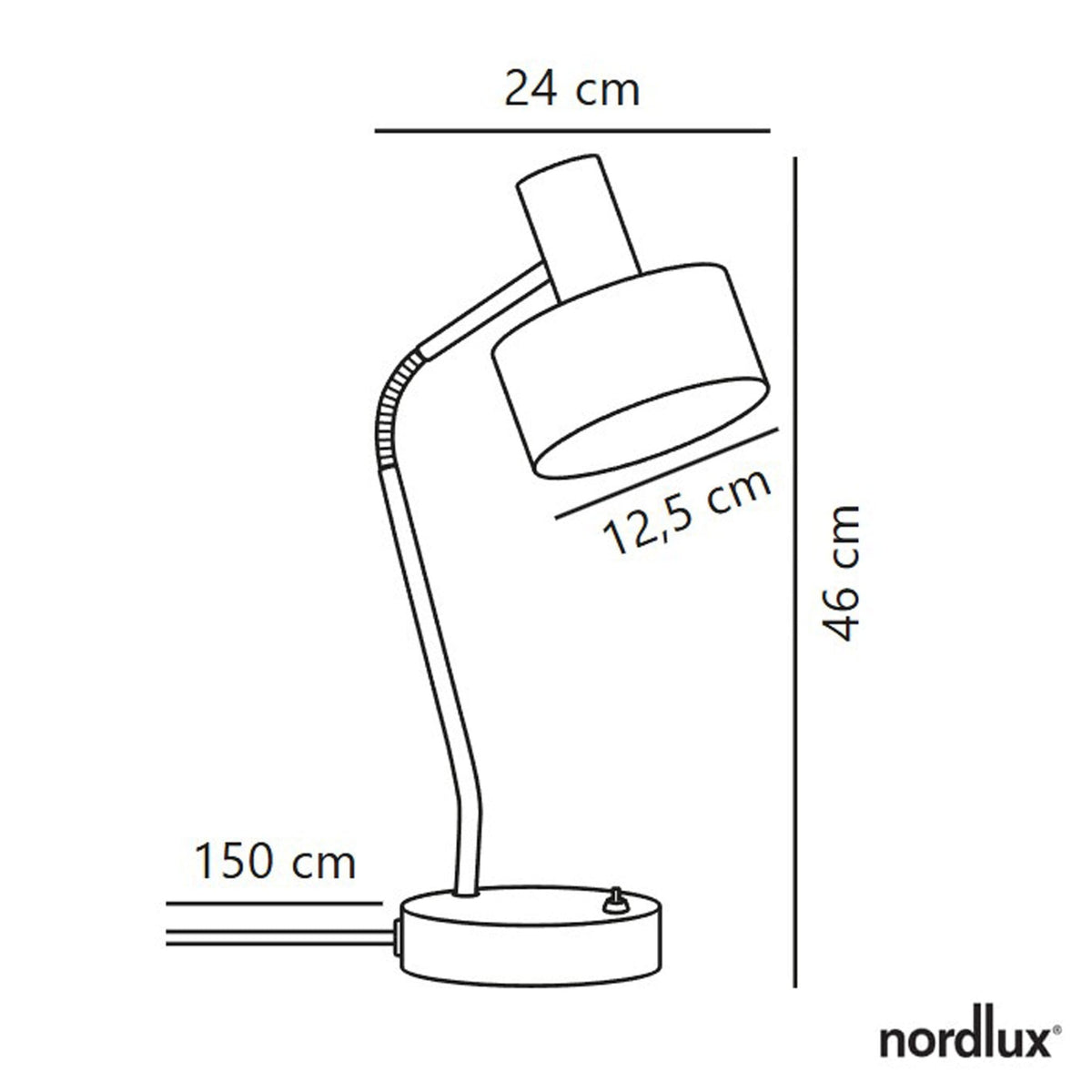 Matis Adjustable Table Lamp In White