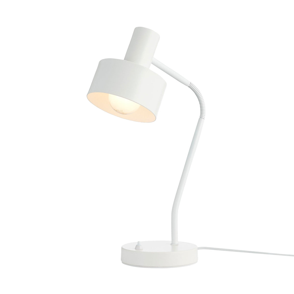 Matis Adjustable Table Lamp In White