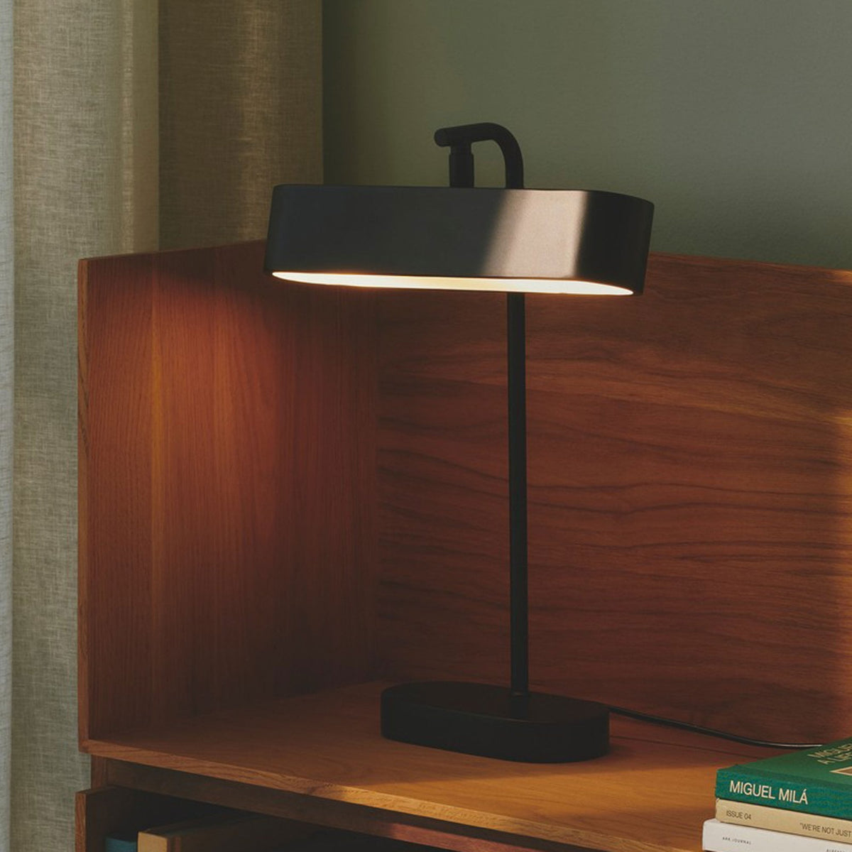 Merlin Adjustable Table Lamp In Black