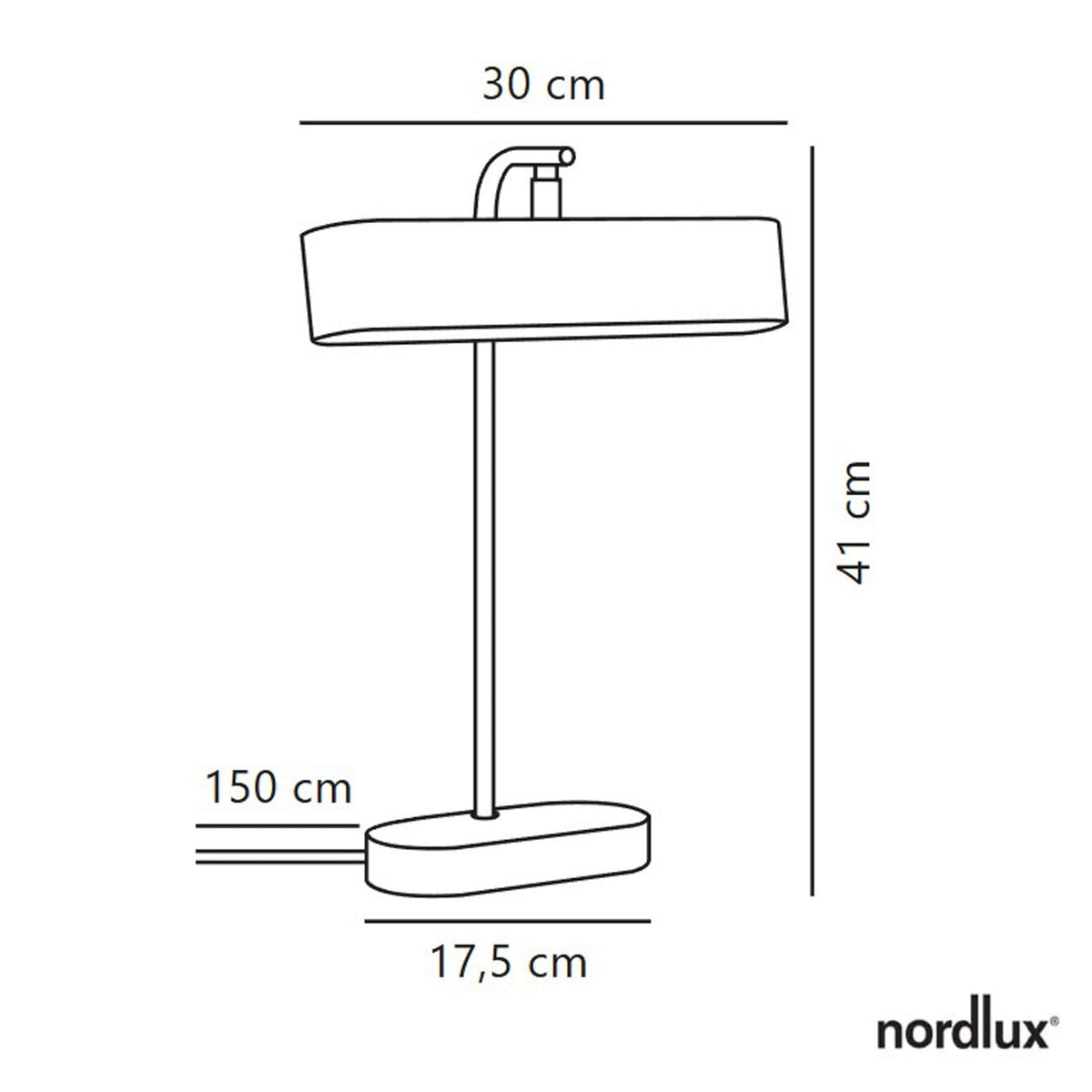 Merlin Adjustable Table Lamp In Black