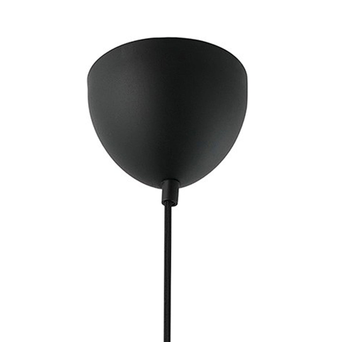 Miella Black Pendant with Ribbed Smoked Glass Shade