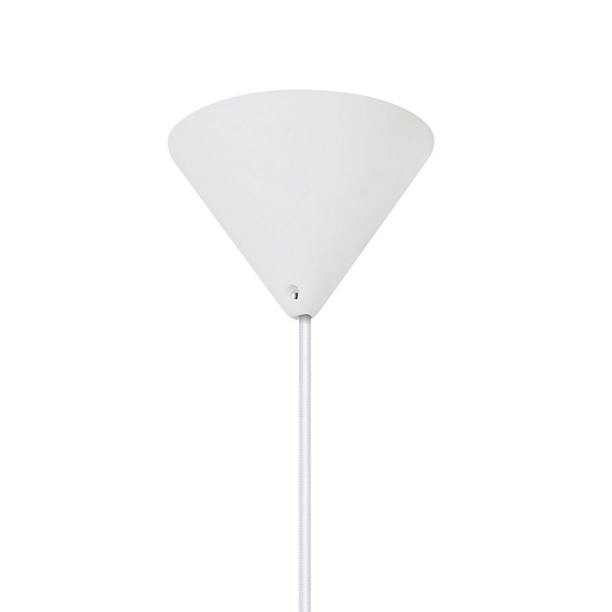 Milford 30 Pendant in White with Ribbed Opal Glass Shade