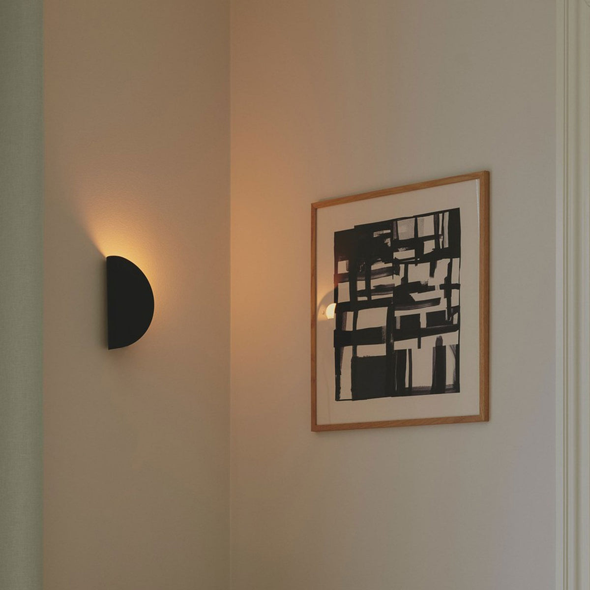 Model 2110 Plugged Wall Light In Black