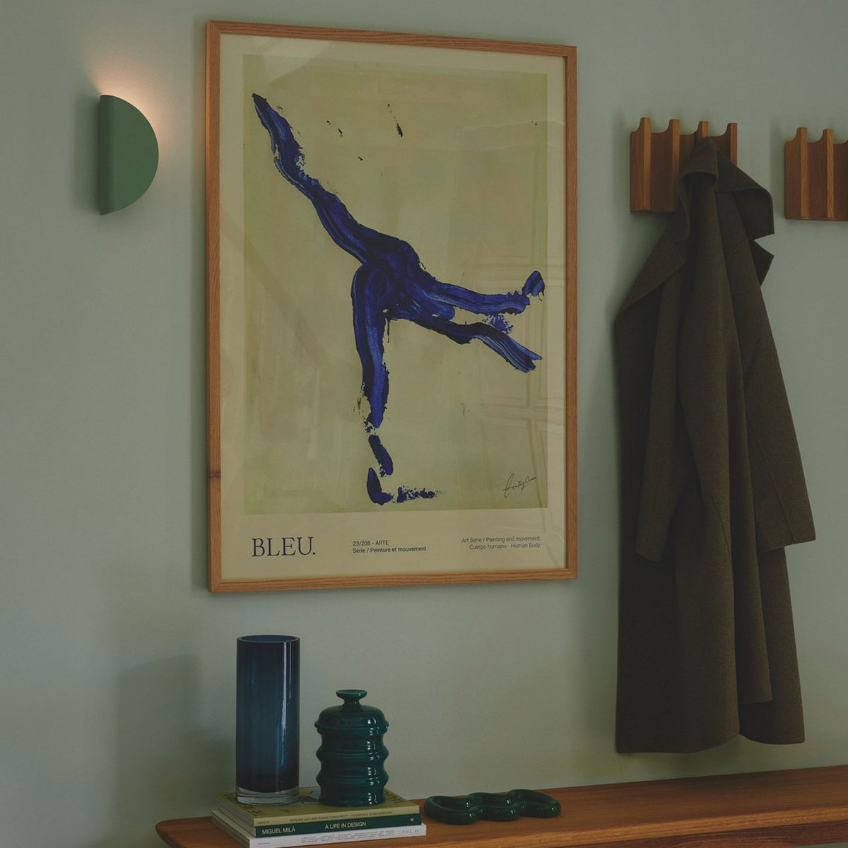 Model 2110 Plugged Wall Light In Green