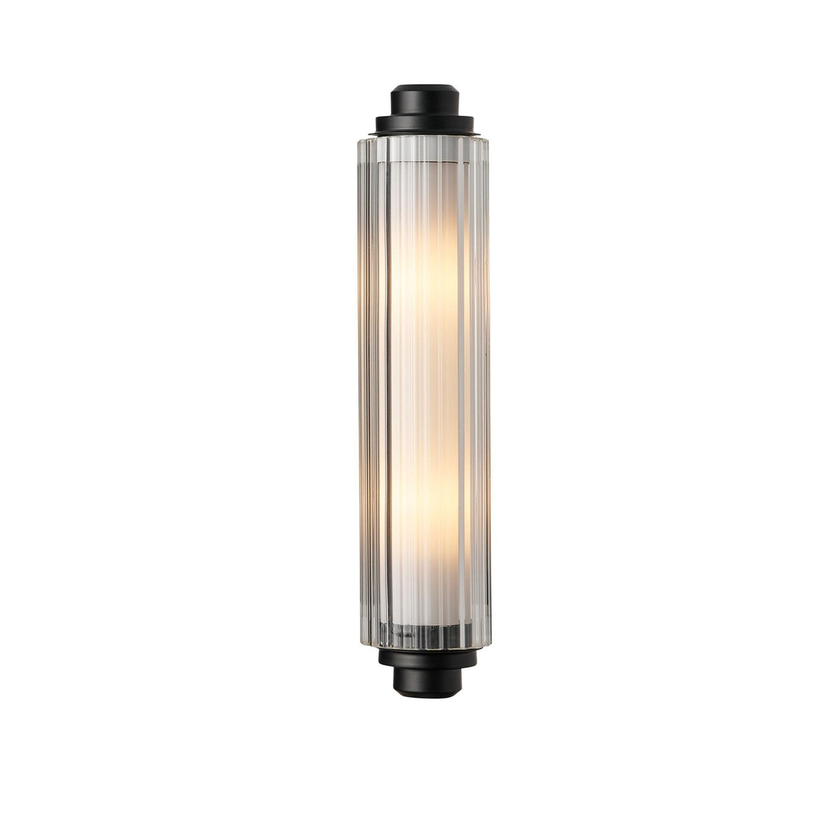 Nimal IP44 Bathroom Wall Light in Black with Opal Diffuser