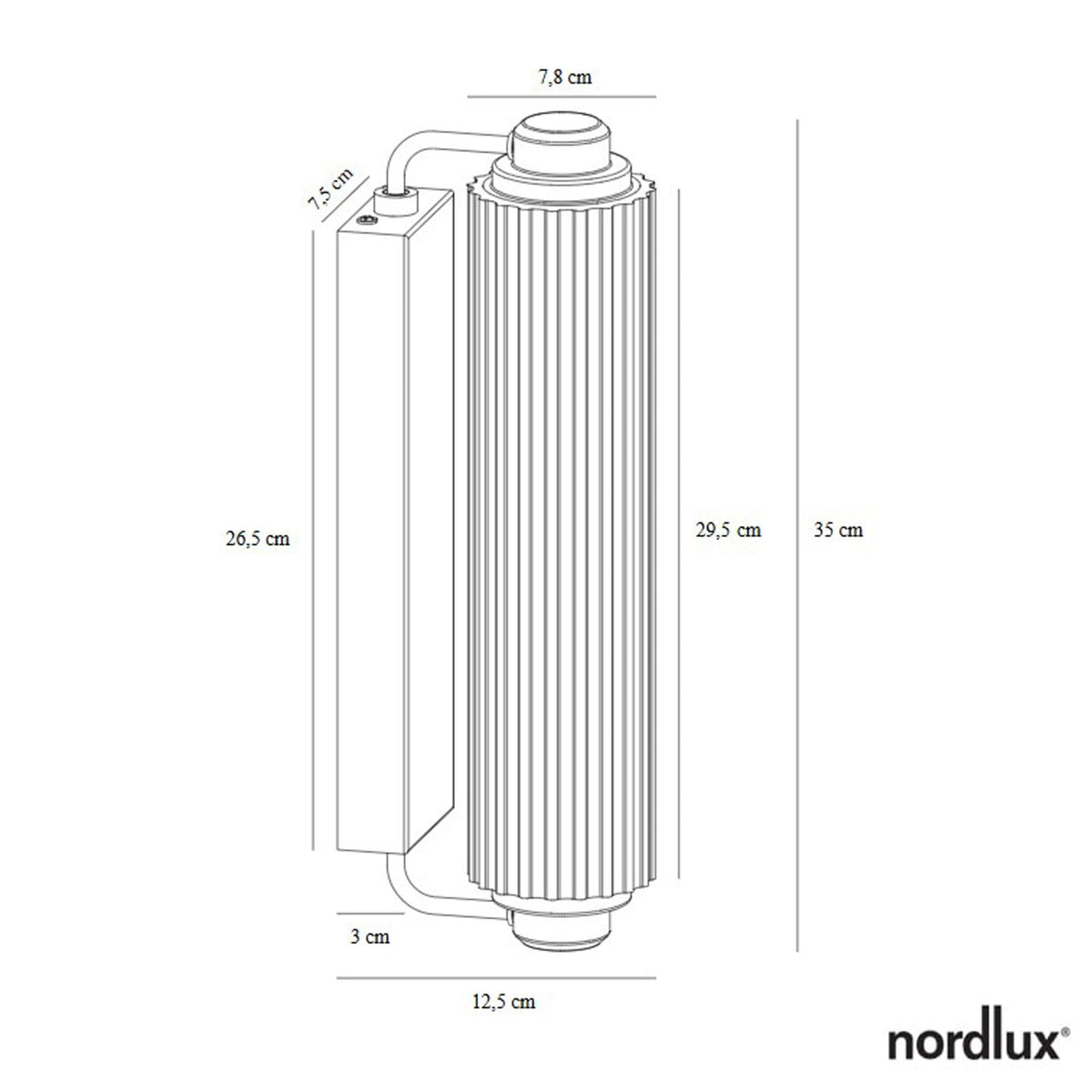 Nimal IP44 Bathroom Wall Light in Brass with Opal Diffuser