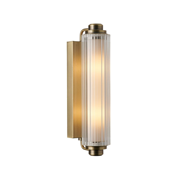 Nimal IP44 Bathroom Wall Light in Brass with Opal Diffuser
