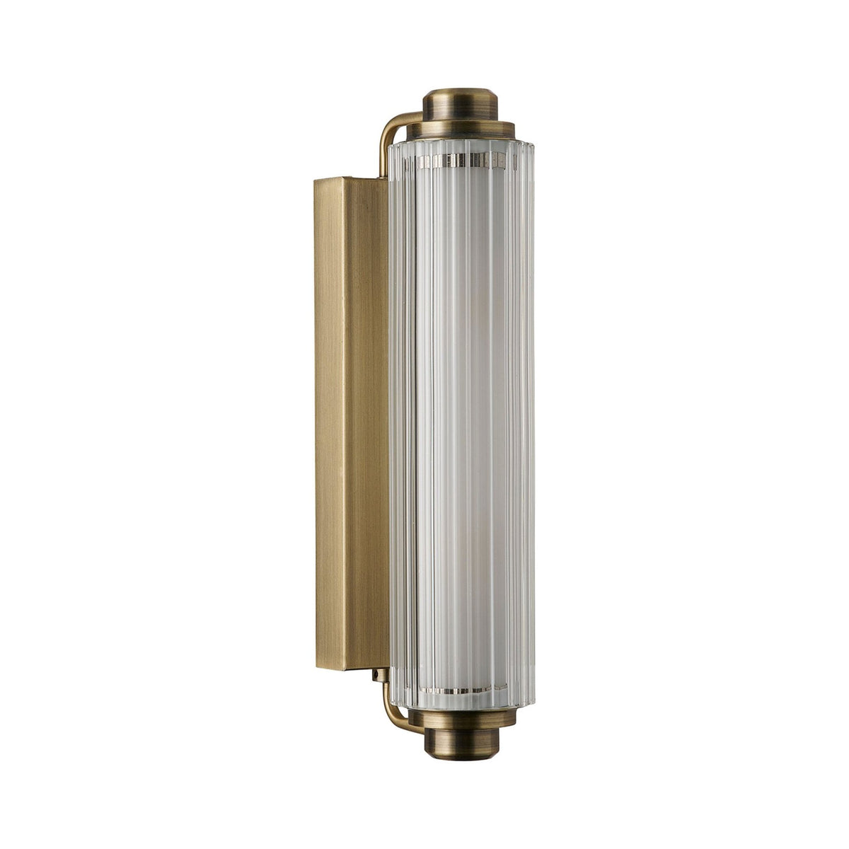 Nimal IP44 Bathroom Wall Light in Brass with Opal Diffuser