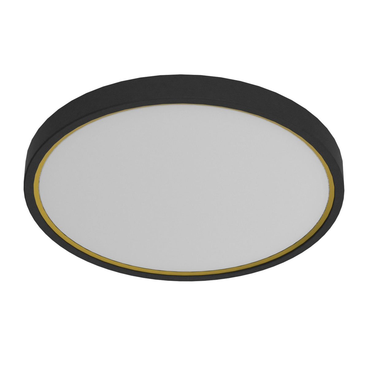Nordlux Noxy IP44 LED Bathroom Ceiling Light in Black with Opal Diffuser