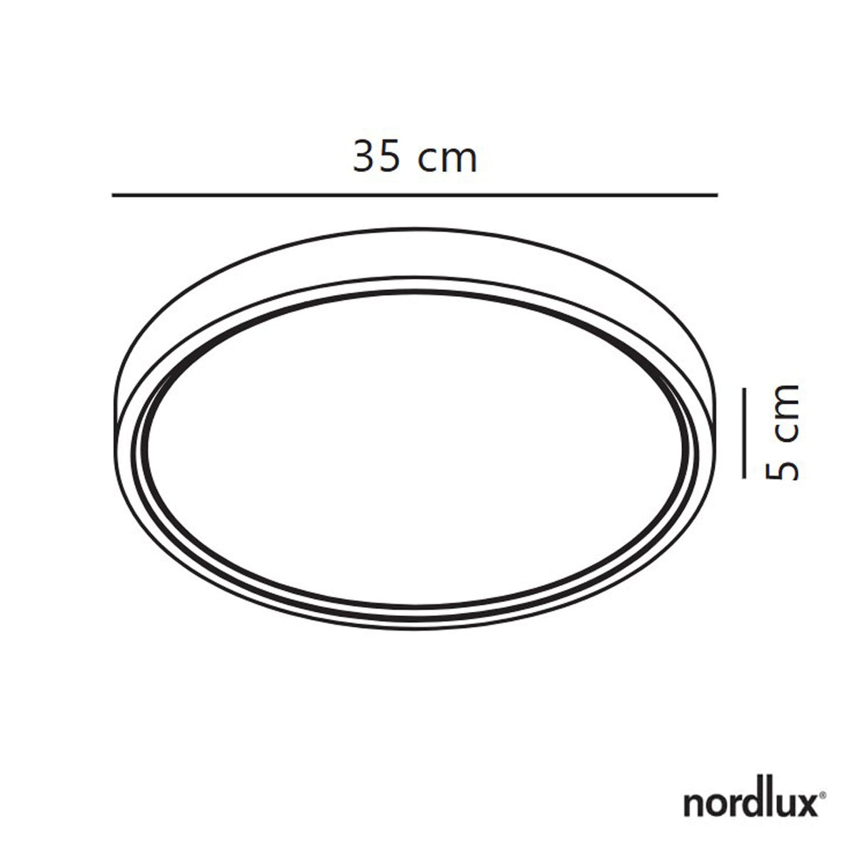 Noxy IP44 LED Bathroom Ceiling Light in Black with Opal Diffuser