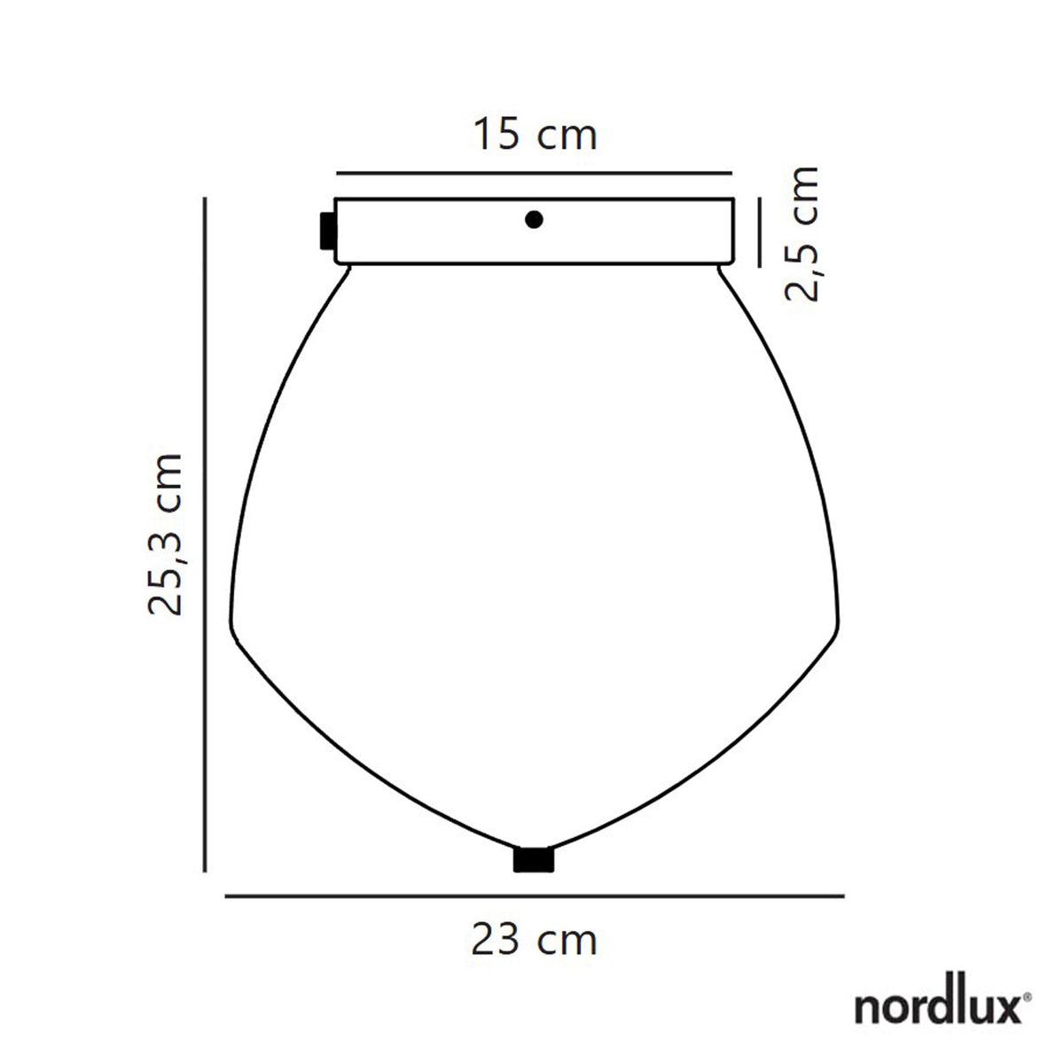 Orbiform Ceiling Light in Brass With Textured Glass Shade