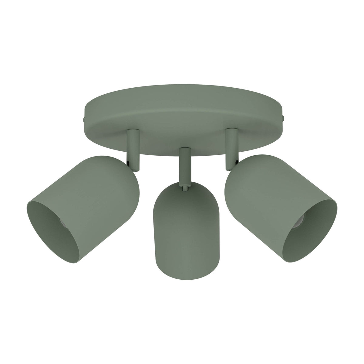 Eglo Tilston Minimalist Three Lamp Round Spotlight in Green