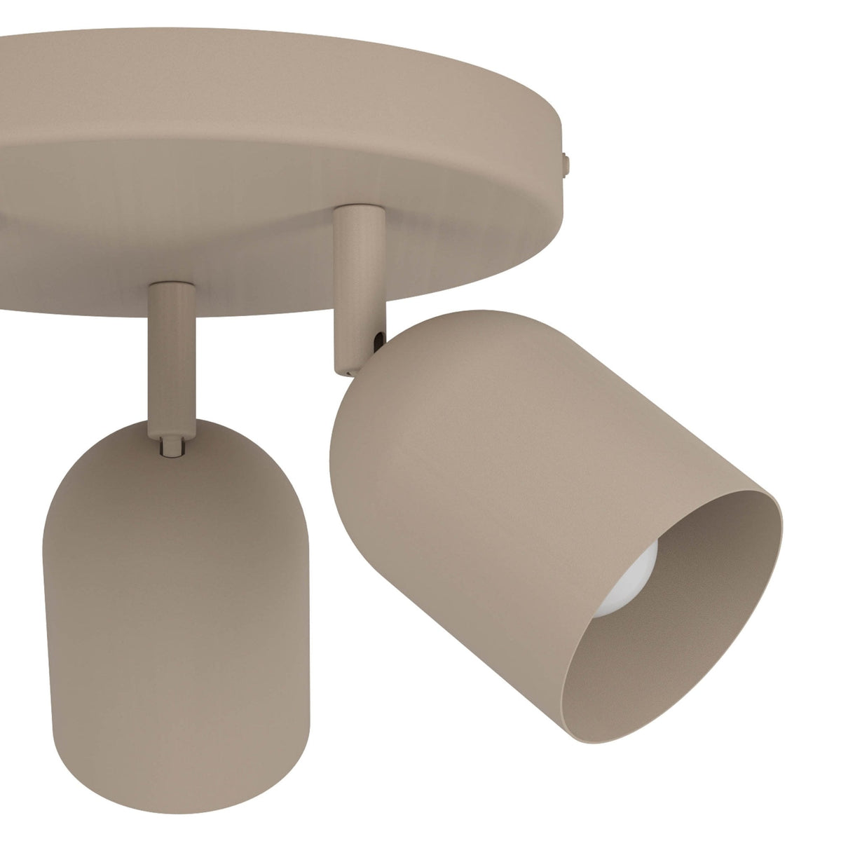 Tilston Minimalist Three Lamp Round Spotlight in a Sandy Finish