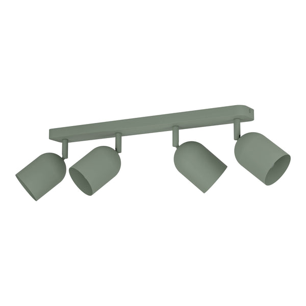 Tilston Minimalist Four Lamp Bar Spotlight in Green