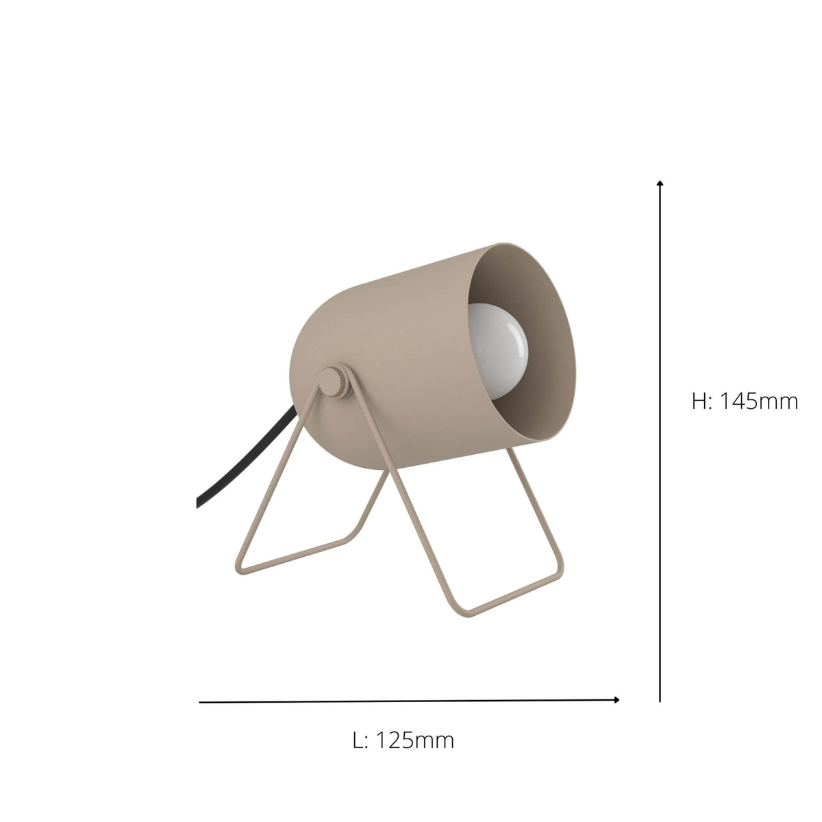 Tilston Minimalist Desk Lamp in a Sandy Finish