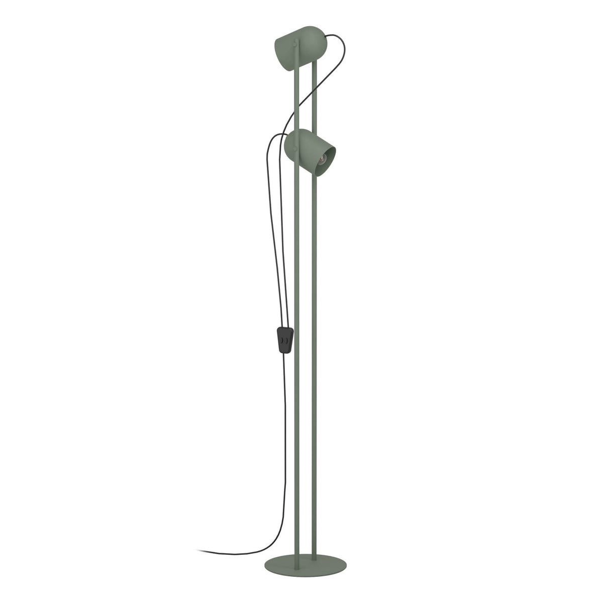 Tilston Minimalist Twin Lamp Floor Lamp in Green