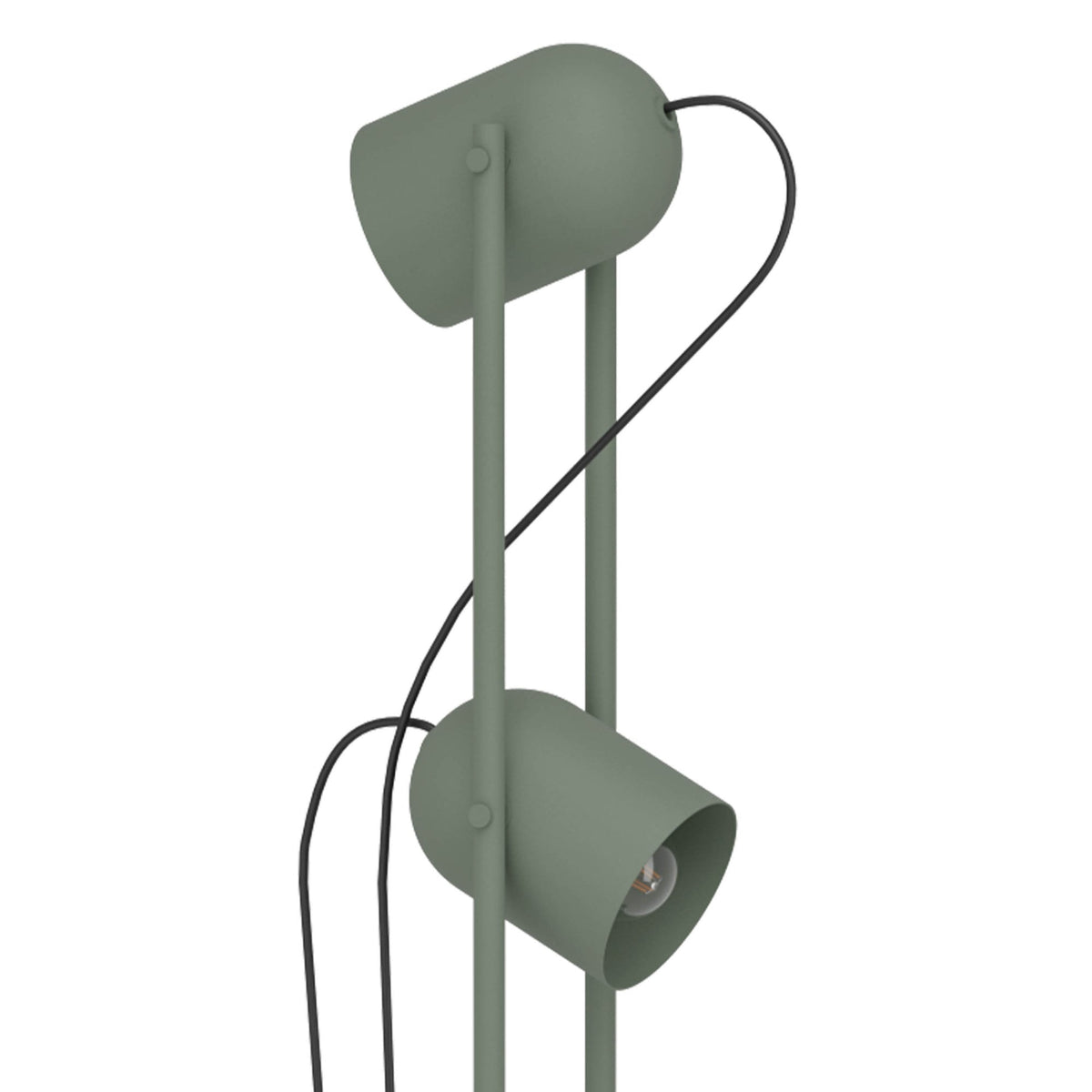 Tilston Minimalist Twin Lamp Floor Lamp in Green