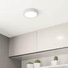 Fueva 6 CCT LED 165mm IP44 Ceiling Light in White with White Diffuser