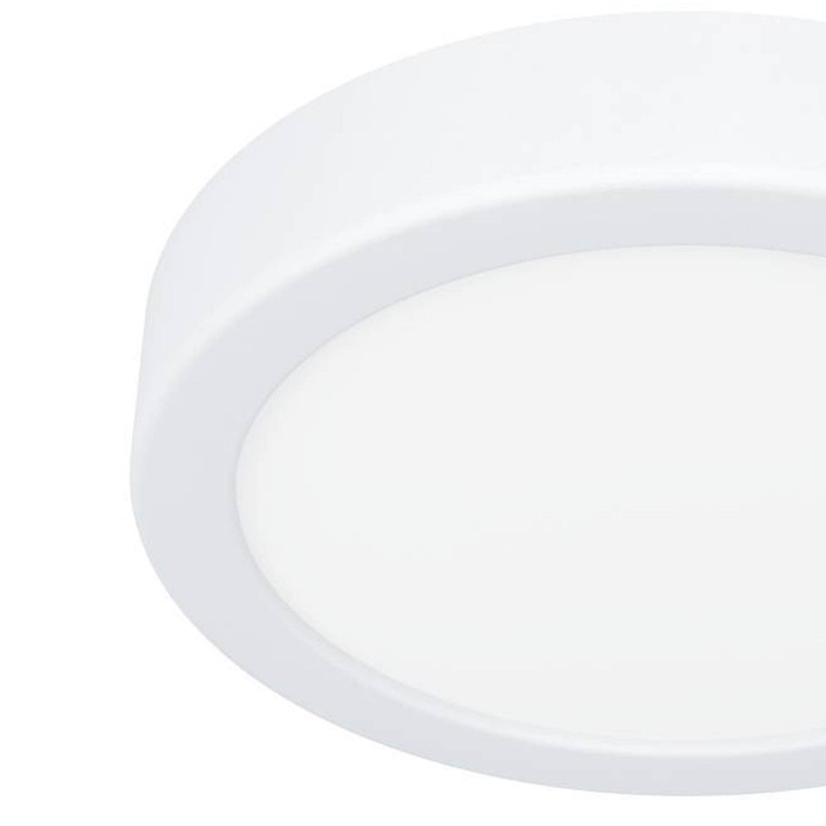 Fueva 6 CCT LED 165mm IP44 Ceiling Light in White with White Diffuser