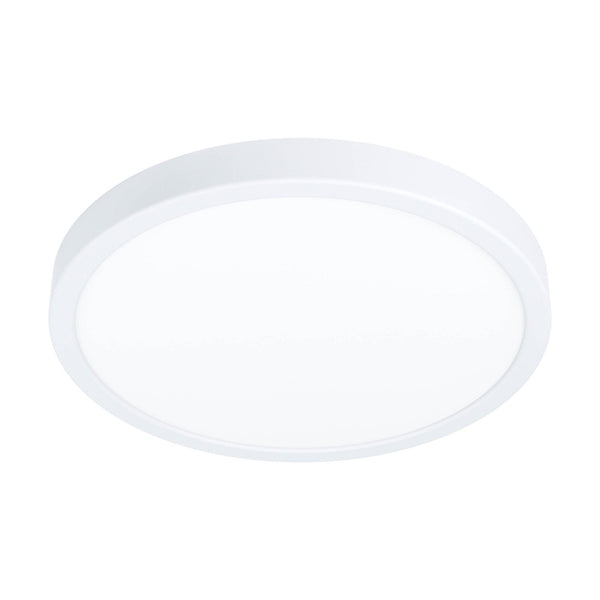 Fueva 6 CCT LED 280mm IP44 Ceiling Light in White with White Diffuser