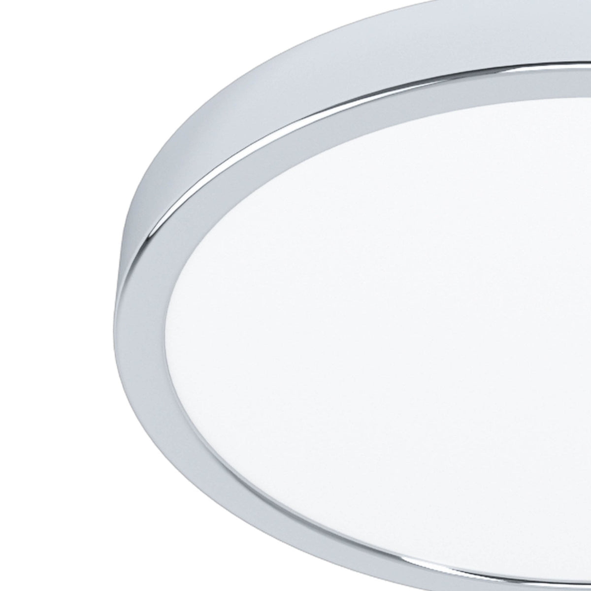 Fueva 6 CCT LED 280mm IP44 Ceiling Light in Chrome with White Diffuser
