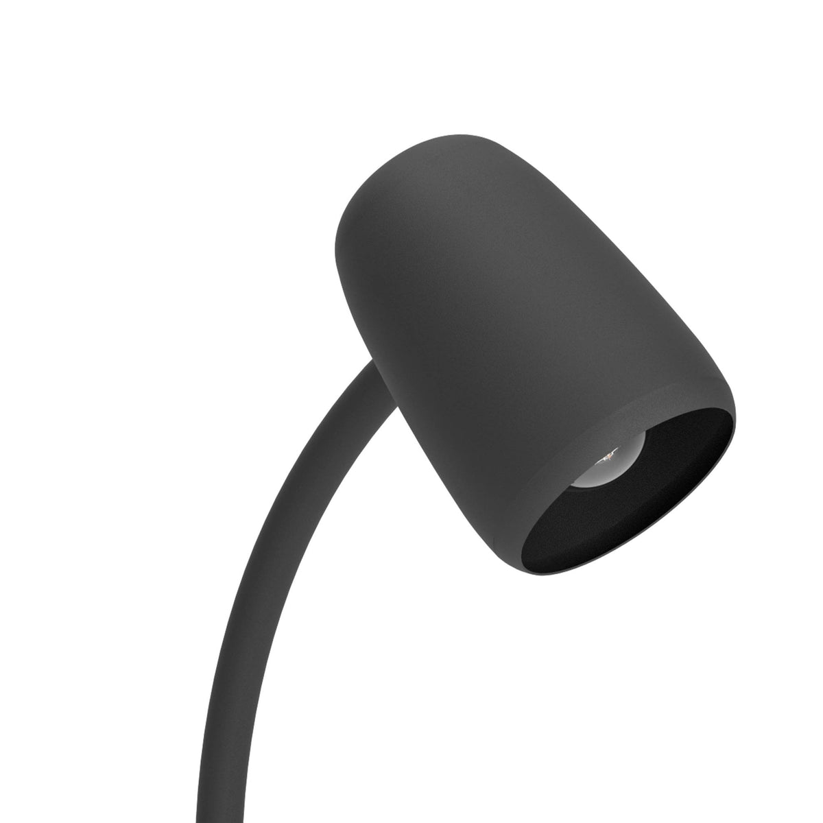 Carlo Modern Steel Flexible Desk Lamp in a Black Finish