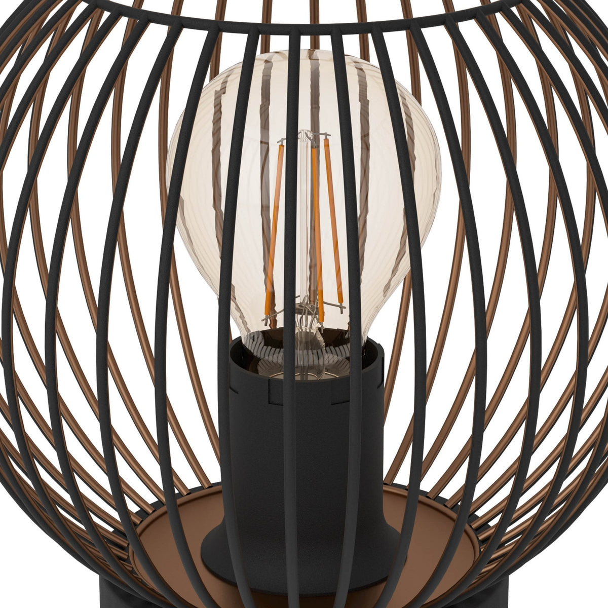 Almanzora Wire Table Lamp in Black and Copper
