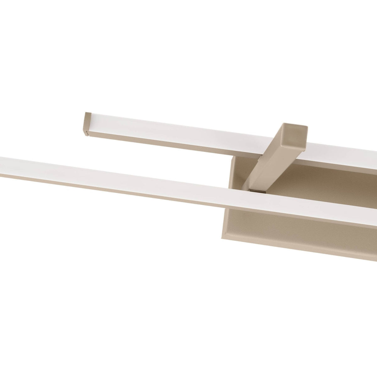 Trepiliano LED Linear Ceiling Light in a Sandy Finish with White Diffusers