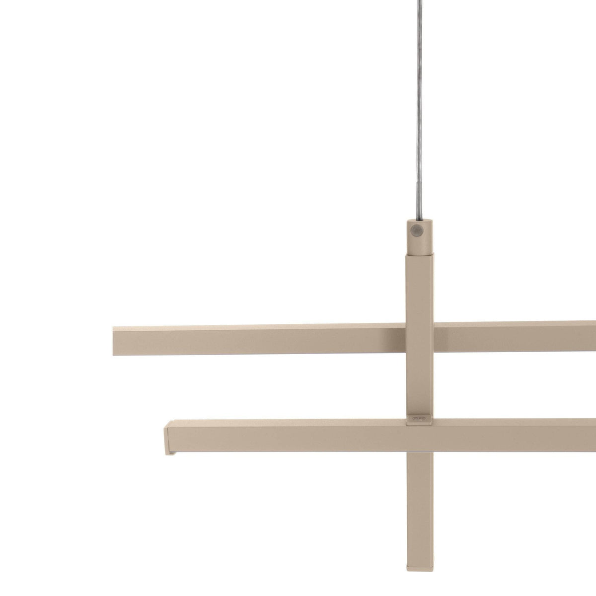 Trepiliano LED Linear Pendant Light in a Sandy Finish with White Diffusers