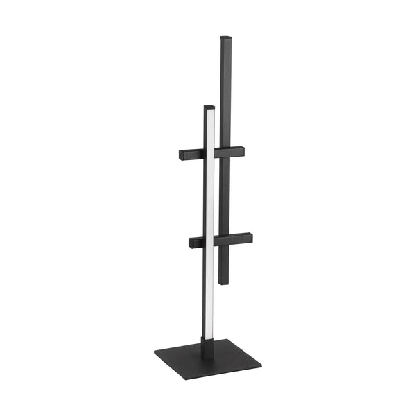 Trepiliano LED Linear Table Lamp in Black with White Diffusers