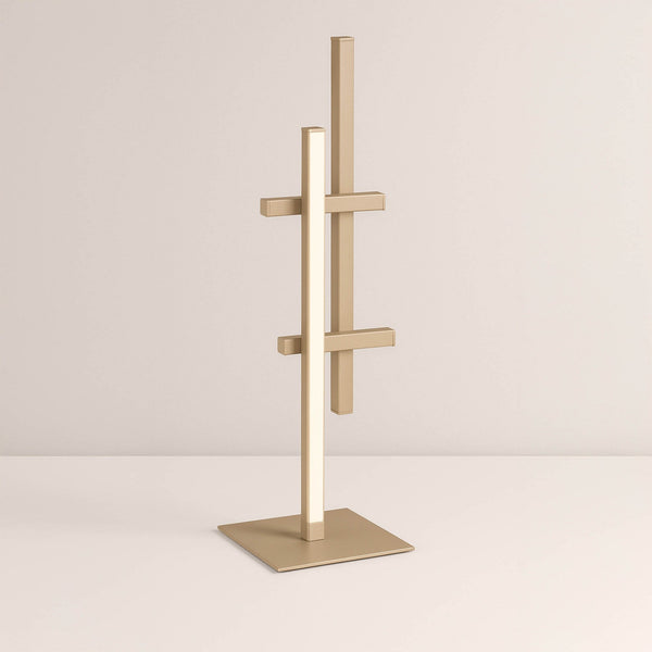 Trepiliano LED Linear Table Lamp in a Sandy Finish with White Diffusers