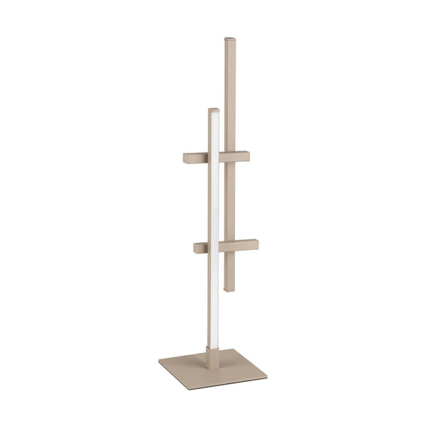 Trepiliano LED Linear Table Lamp in a Sandy Finish with White Diffusers