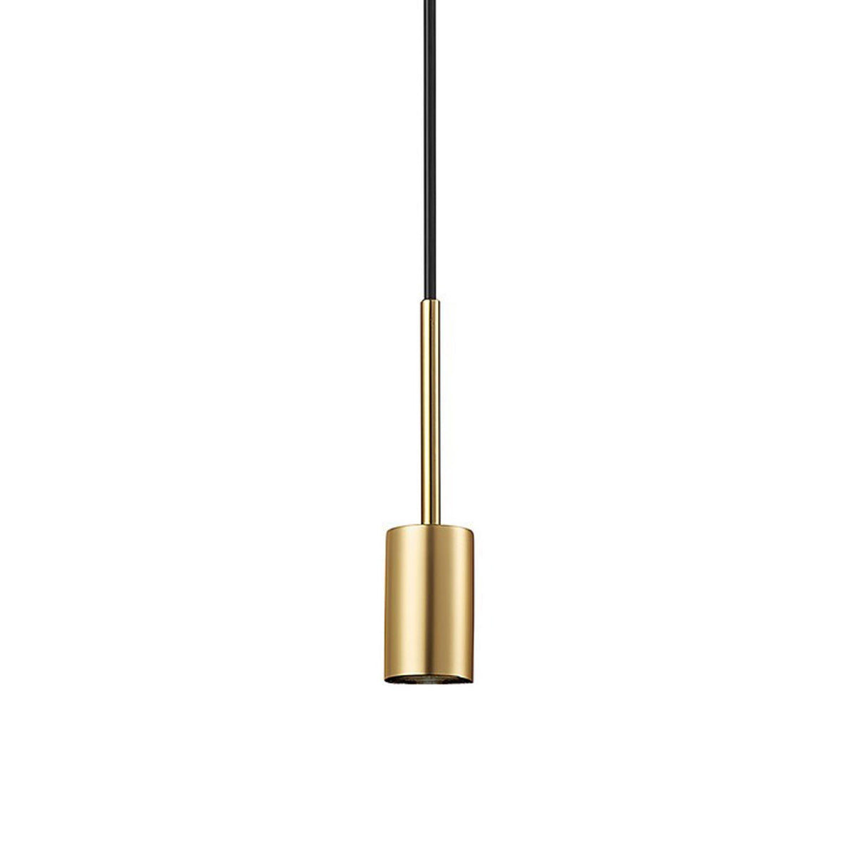 Paco E27 Pendant Suspension Kit in Brass & Black