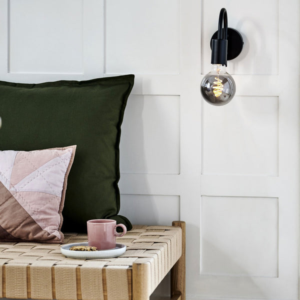 Paco Plugged Wall Light In Black