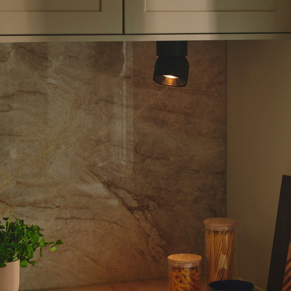 Pitcher Surface Mounted Adjustable Downlight In Black