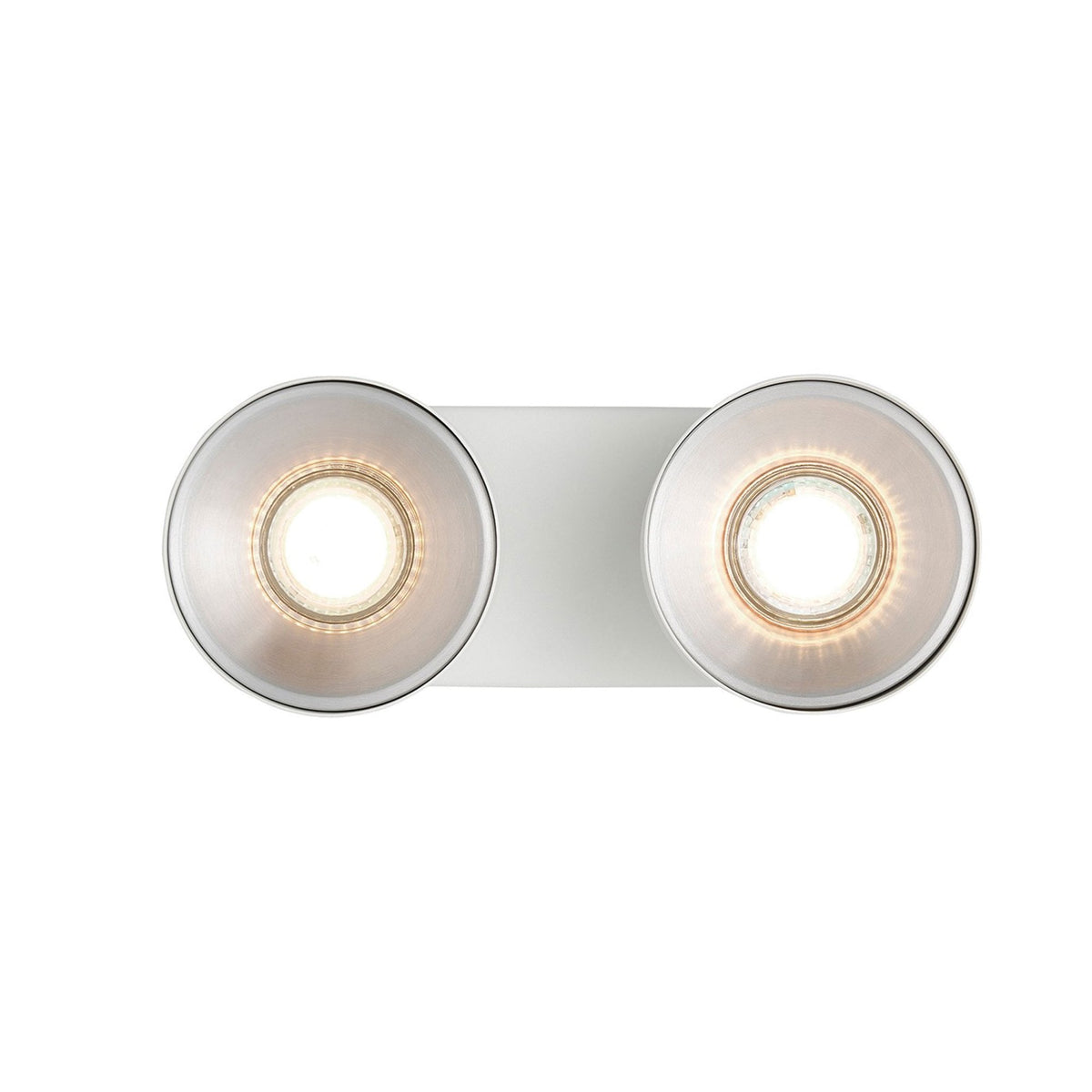 Pitcher Surface Mounted Adjustable Twin Downlight In White