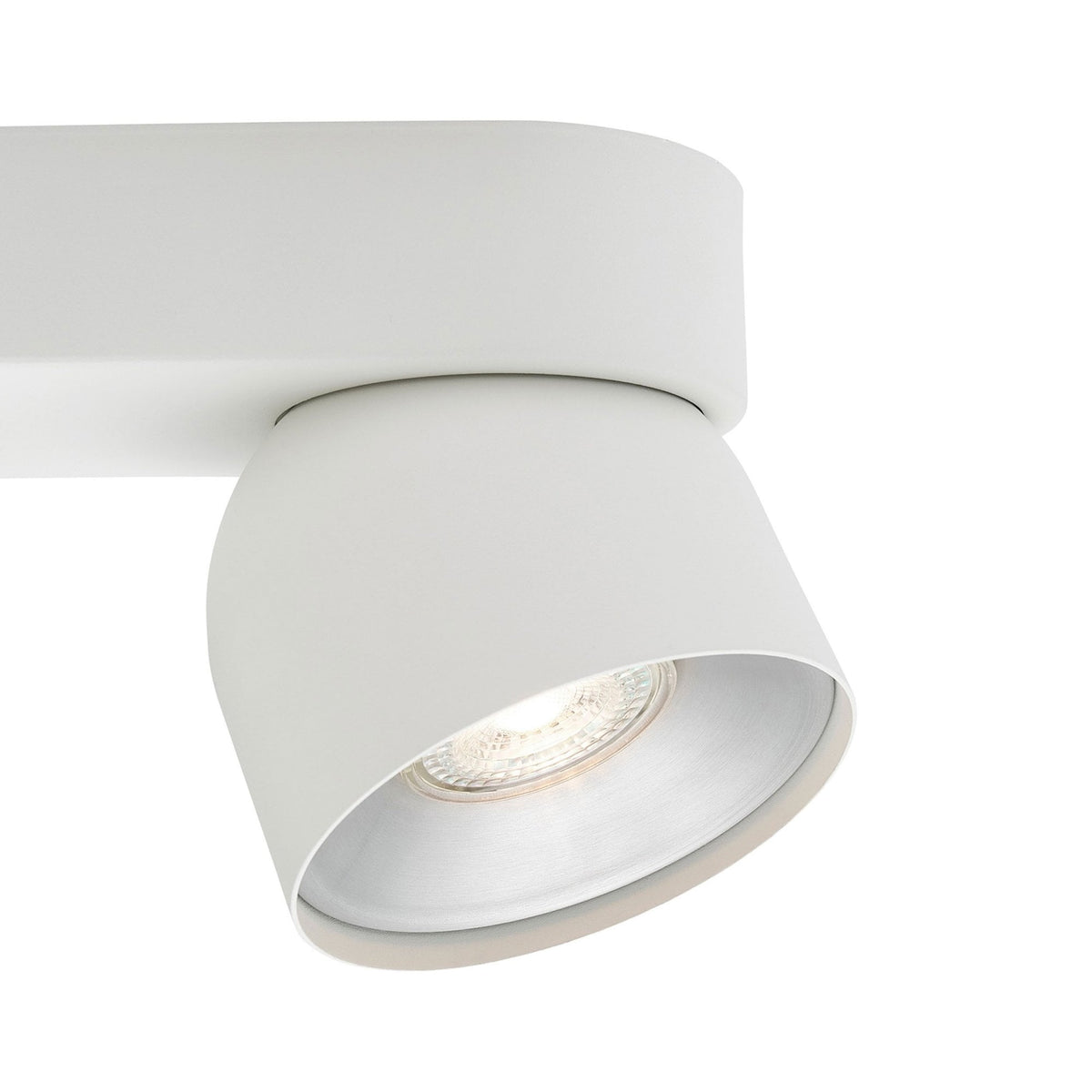 Pitcher Surface Mounted Adjustable Twin Downlight In White