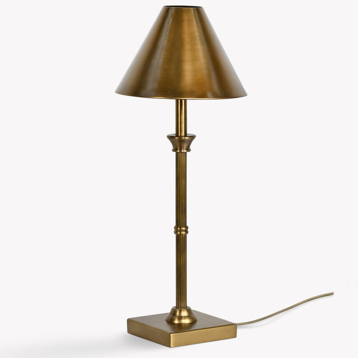 Kelmscot Table Lamp in Antique Brass