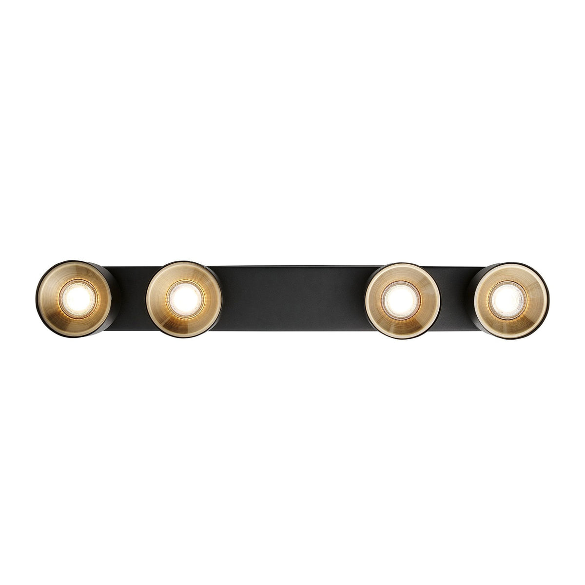 Pitcher Adjustable 4 Light Bar In Black