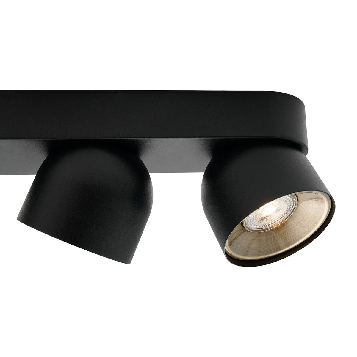 Pitcher Adjustable 4 Light Bar In Black