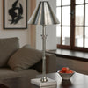 Kelmscot Table Lamp in Antique Silver
