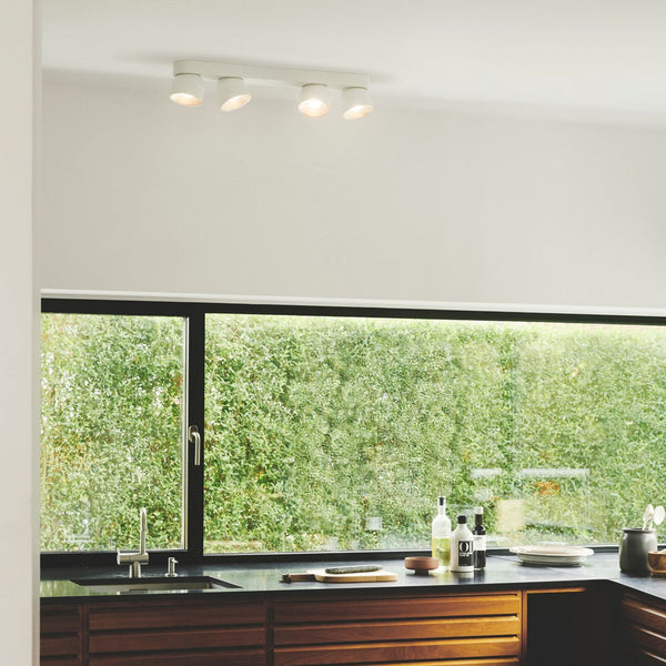 Pitcher Adjustable 4 Light Bar In White